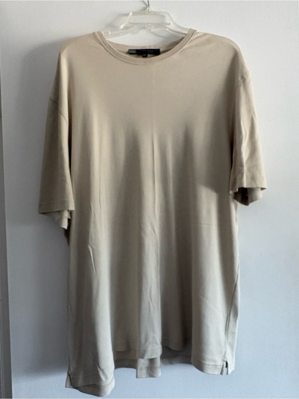Robert Barakett Men's Crew Neck XXL Tee in Light Beige